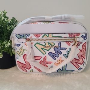 Michael Kors Jet Set Large Logo Crossbody Bag Pride